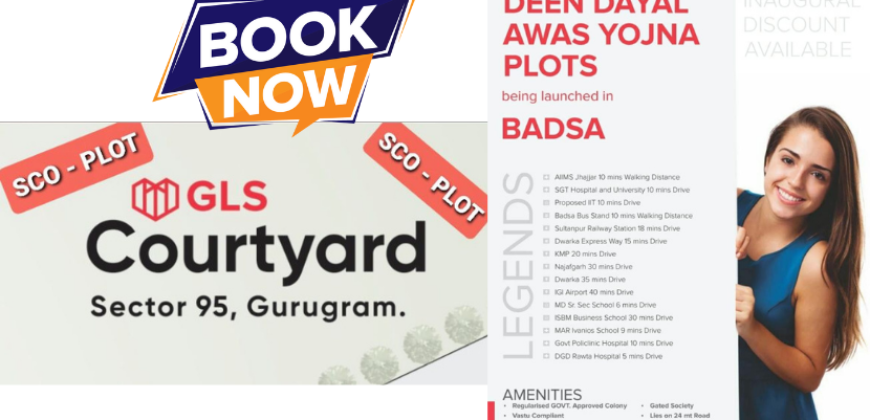 GLS COURTYARD SECTOR 95 GURGAON | SCO PLOTS