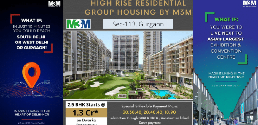 M3M Capital Sector 113 Gurgaon | Luxury Apartments Dwarka Expressway