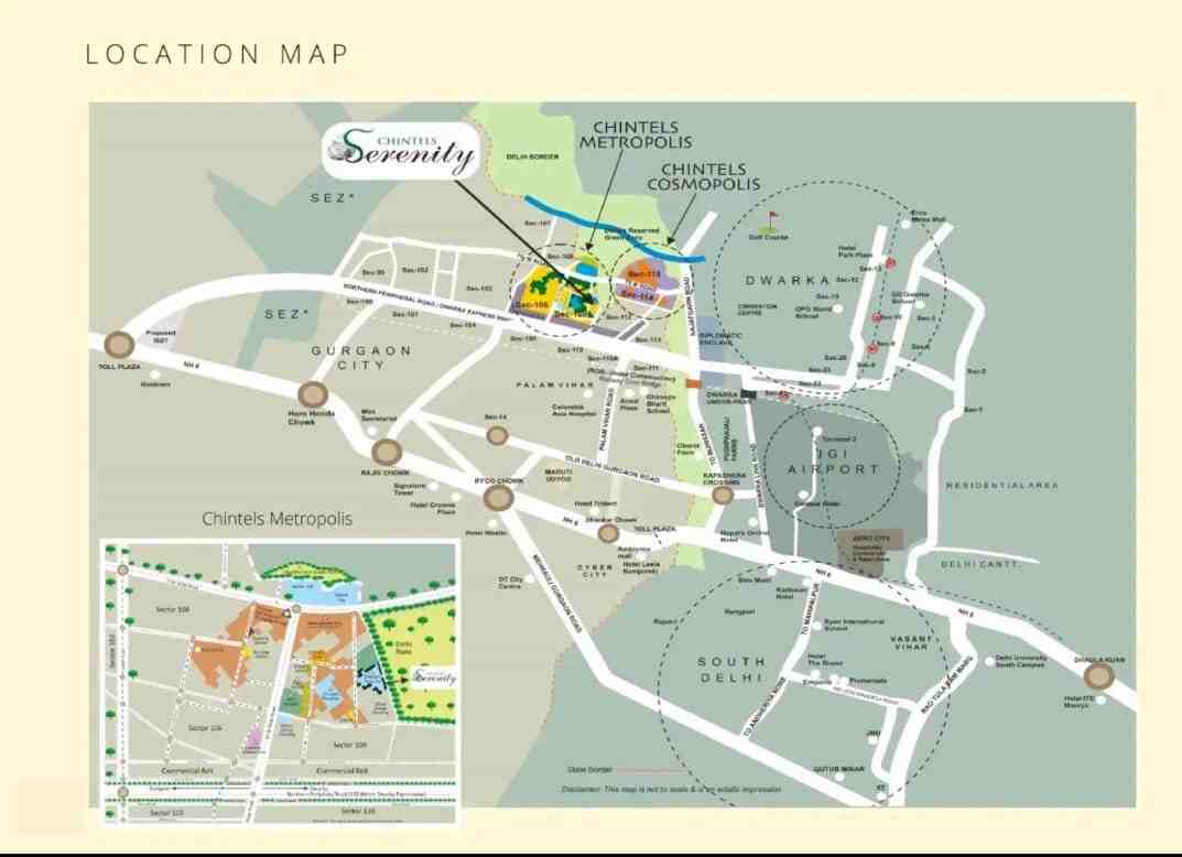 chintels serenity Location Map