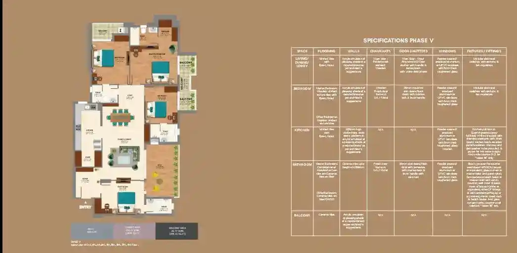 Ashiana Amarah Phase 5 3BHK & 4BHK Layouts