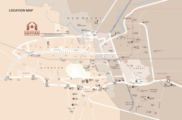 Agrante-Kavyam-Homes-location-map